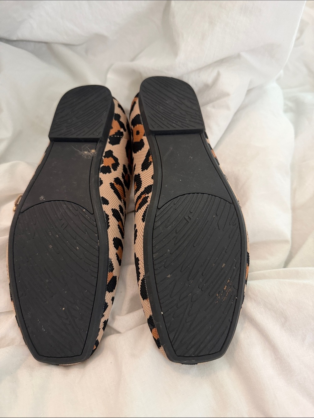 Leopard Print Mary Jane Flats in Beige Black Brown - Picture 4 of 4